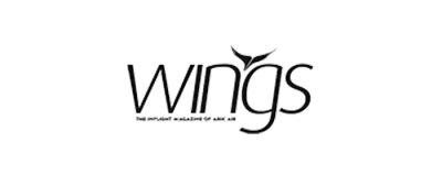 Schriftzug Logo von Wings